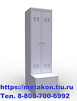 Металлические шкафы для раздевалок и одежды шр-22L600 Т с тумбой